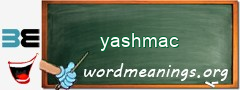 WordMeaning blackboard for yashmac